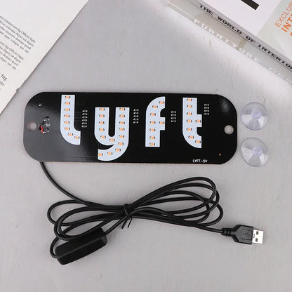LYFT LED TAXI SIGN - PURPLE