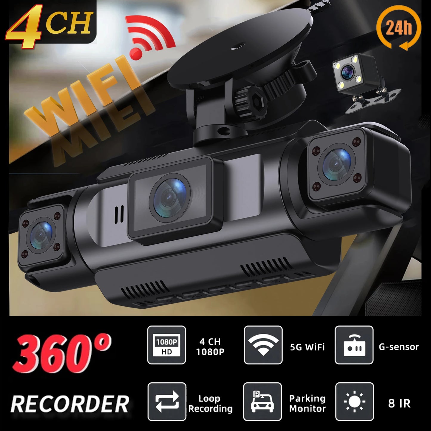 2026 DASH CAMERA - 4 CHANNEL