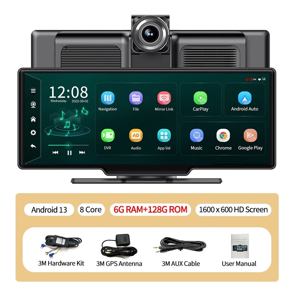 SMART 10.26 INCH CARPLAY WITH  INBUILD DASH CAMERA