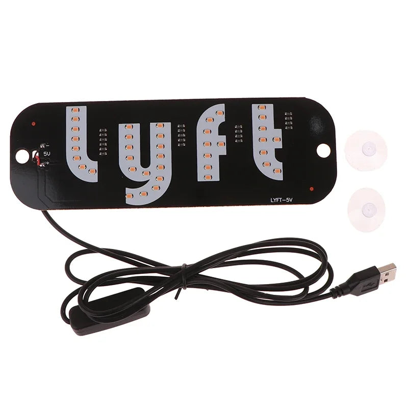LYFT LED TAXI SIGN - PURPLE