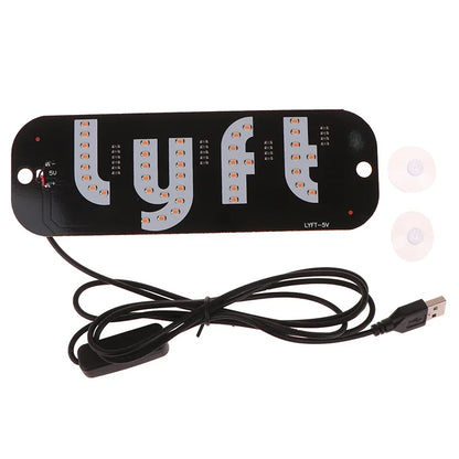 LYFT LED TAXI SIGN - PURPLE