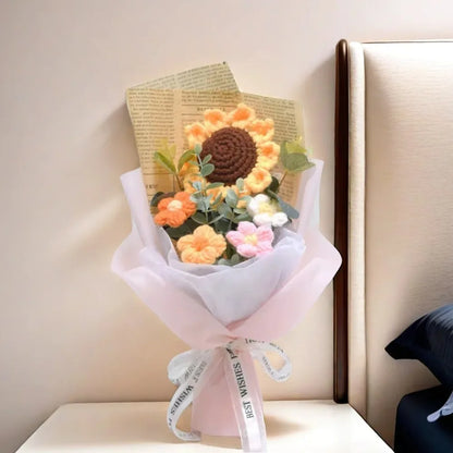 Handmade Sunflower Daisy Bouquet Valentine's Day Anniversary Wedding Mothers Day Birthday Gift