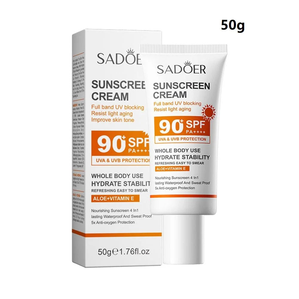 Facial Body Sunscreen SPF90+/SPF50+ Anti Sun UV Protector