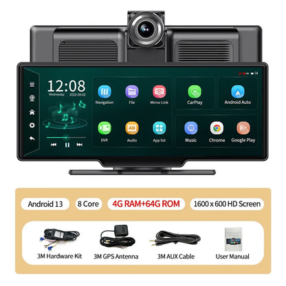 SMART 10.26 INCH CARPLAY WITH  INBUILD DASH CAMERA