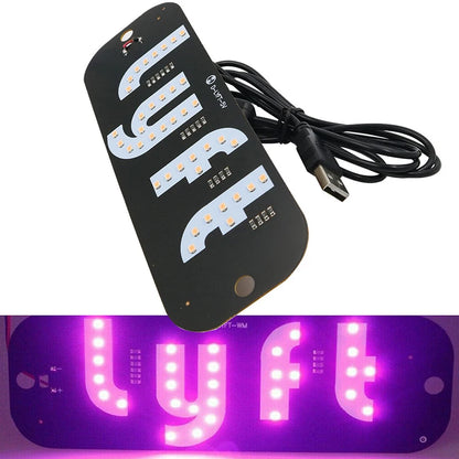 LYFT LED TAXI SIGN - PURPLE