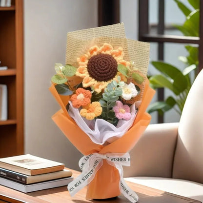 Handmade Sunflower Daisy Bouquet Valentine's Day Anniversary Wedding Mothers Day Birthday Gift