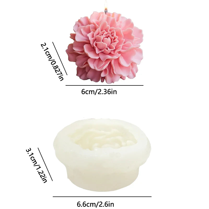Hibiscus Flower Mold for Candle & Soap
