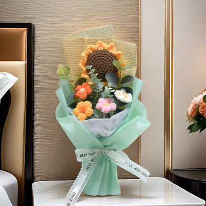 Handmade Sunflower Daisy Bouquet Valentine's Day Anniversary Wedding Mothers Day Birthday Gift