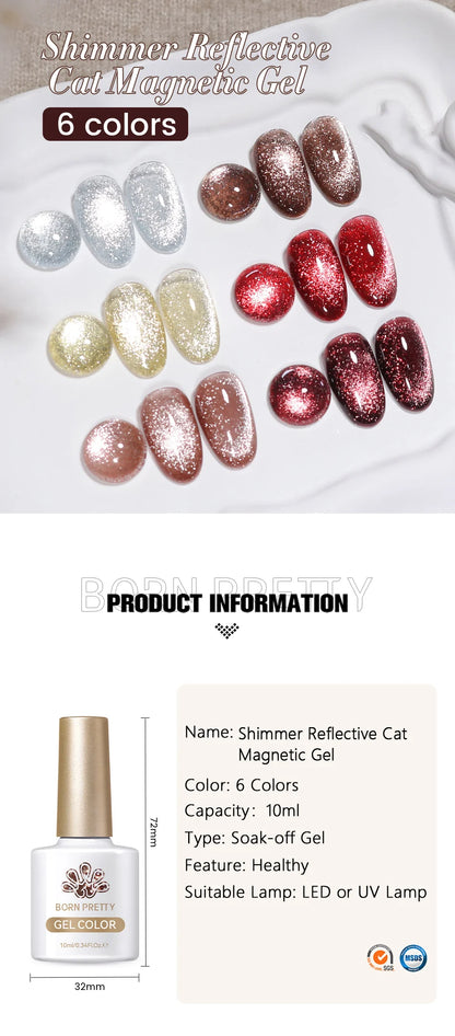 BORN PRETTY 117 Colors Cat Magnetic Gel Nail Polish