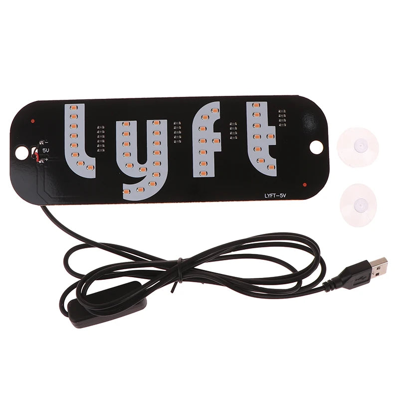 LYFT LED TAXI SIGN - PURPLE