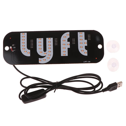 LYFT LED TAXI SIGN - PURPLE