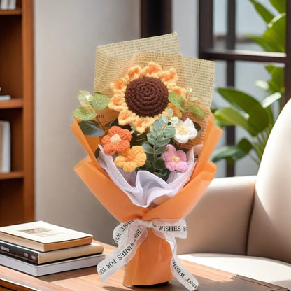 Handmade Sunflower Daisy Bouquet Valentine's Day Anniversary Wedding Mothers Day Birthday Gift