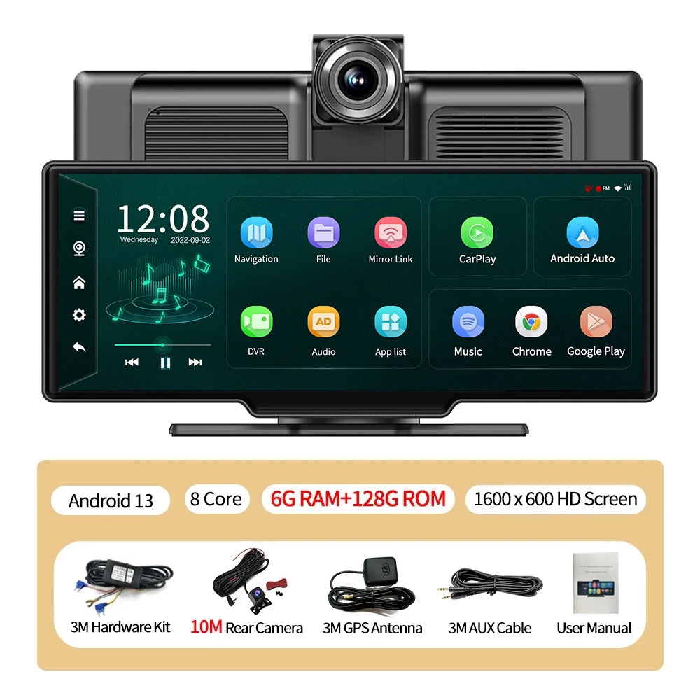 SMART 10.26 INCH CARPLAY WITH  INBUILD DASH CAMERA