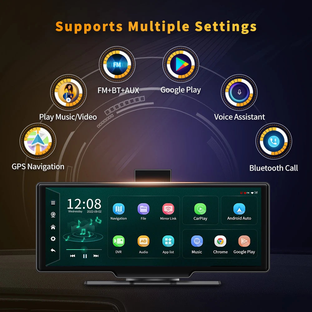 SMART 10.26 INCH CARPLAY WITH  INBUILD DASH CAMERA