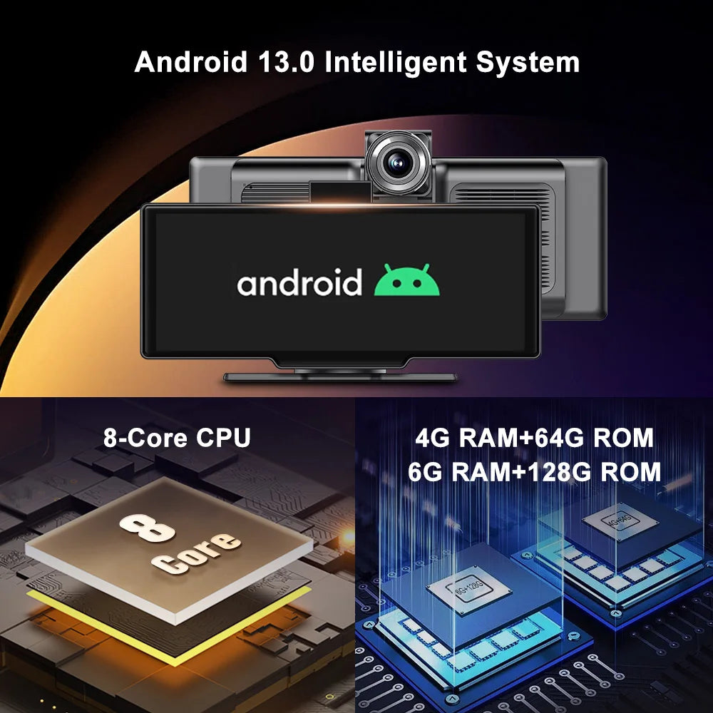 SMART 10.26 INCH CARPLAY WITH  INBUILD DASH CAMERA
