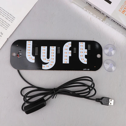 LYFT LED TAXI SIGN - PURPLE