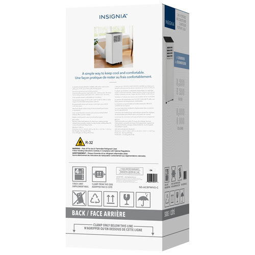 Insignia Portable Air Conditioner - 8000 BTU (SACC 5200 BTU) - White/Black